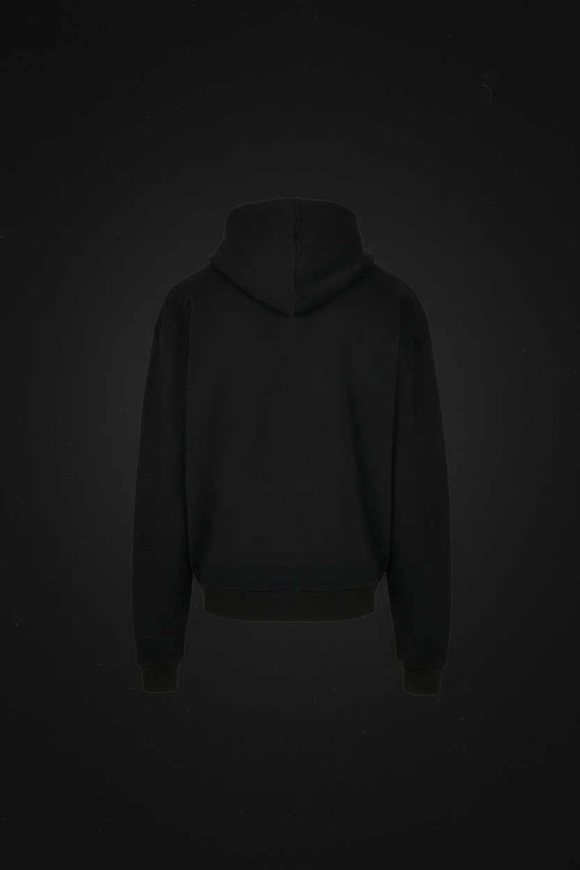 Box Hoody 460 — Rückenansicht mit Wordmark